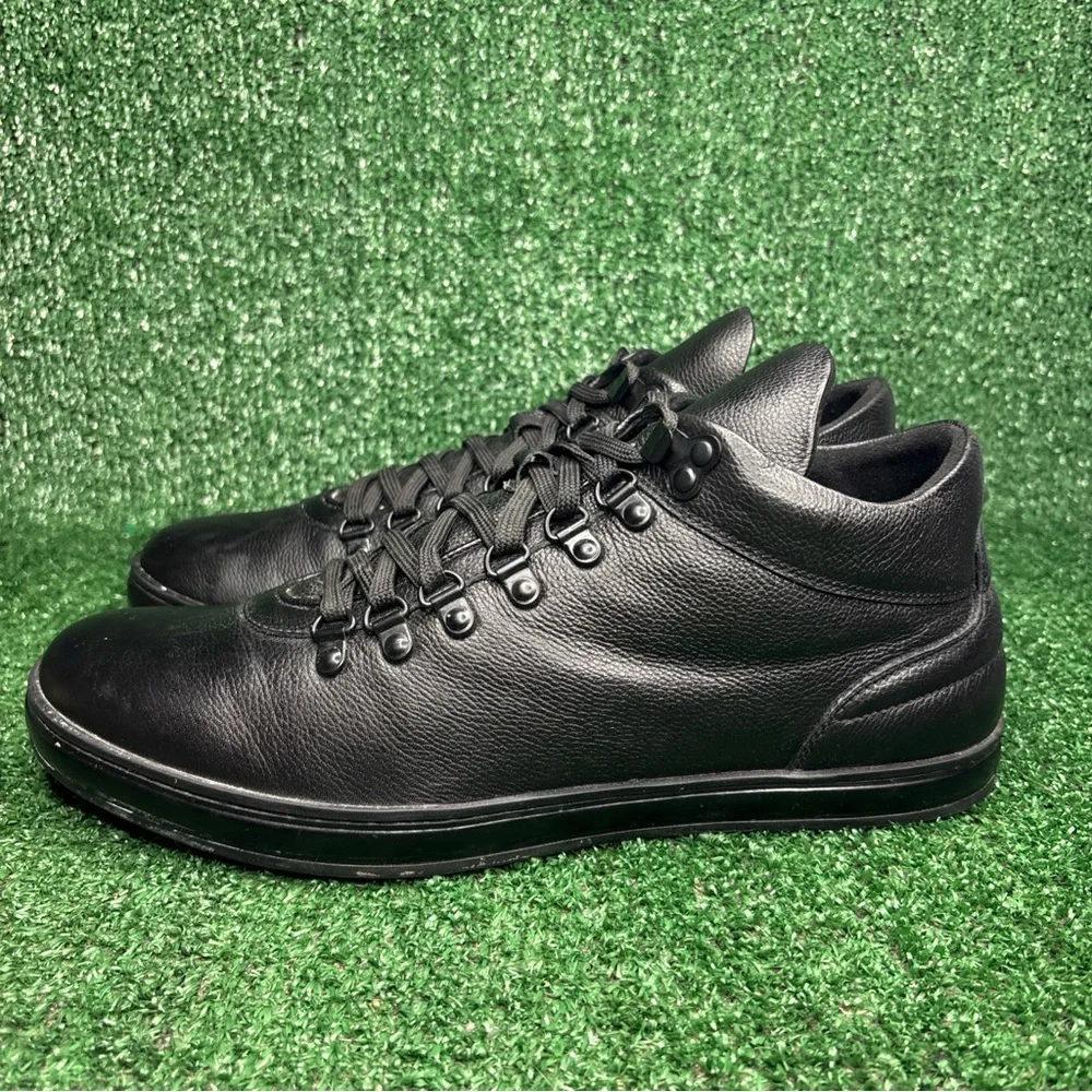 Kenneth Cole New York Men's Brand Tour Mid Sneakers Black‎ Leather Size 11.5 M